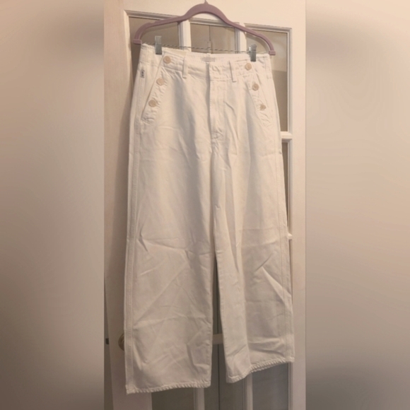 Citizens Of Humanity!! Boardwalk Wide-Leg Jeans- In White!! - Picture 14 of 16